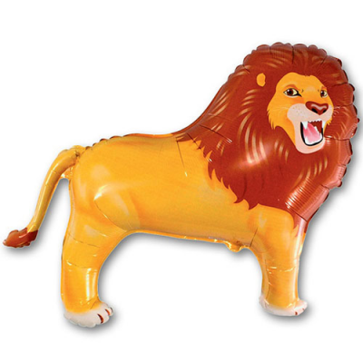 Фольгированный шар "Благородный лев" с гелием